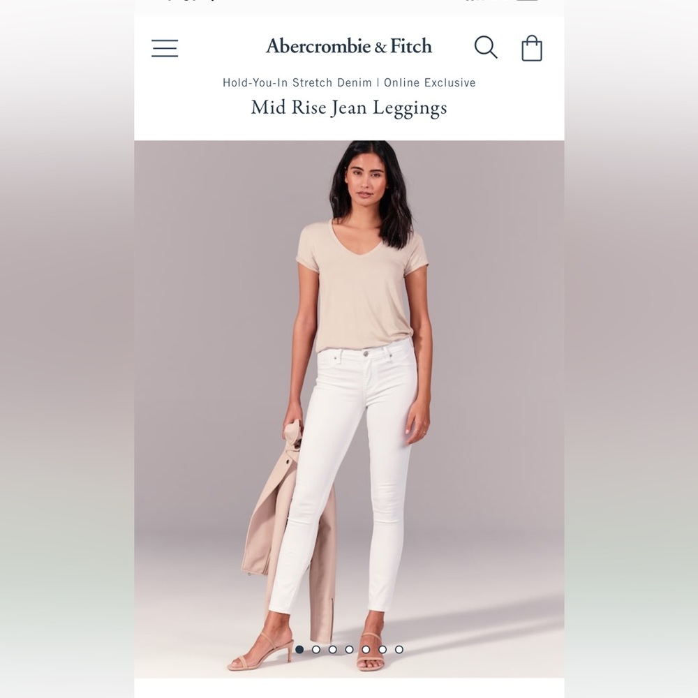 Abercrombie & Fitch mid rise jean leggings